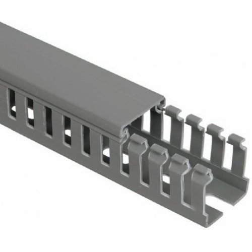 Кабель-канал перфорированный IEK Импакт-М 40x60мм (2000мм) серый (уп. 24м.) картинка